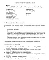 Scottish Forestry Executive Team (SFET) minutes - 24 January 2023